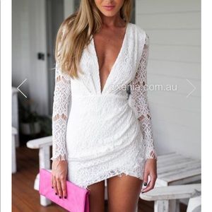 White Xenia Boutique mini dress